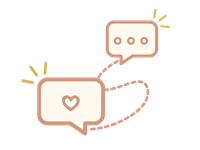 texting image for dating and relationship button
