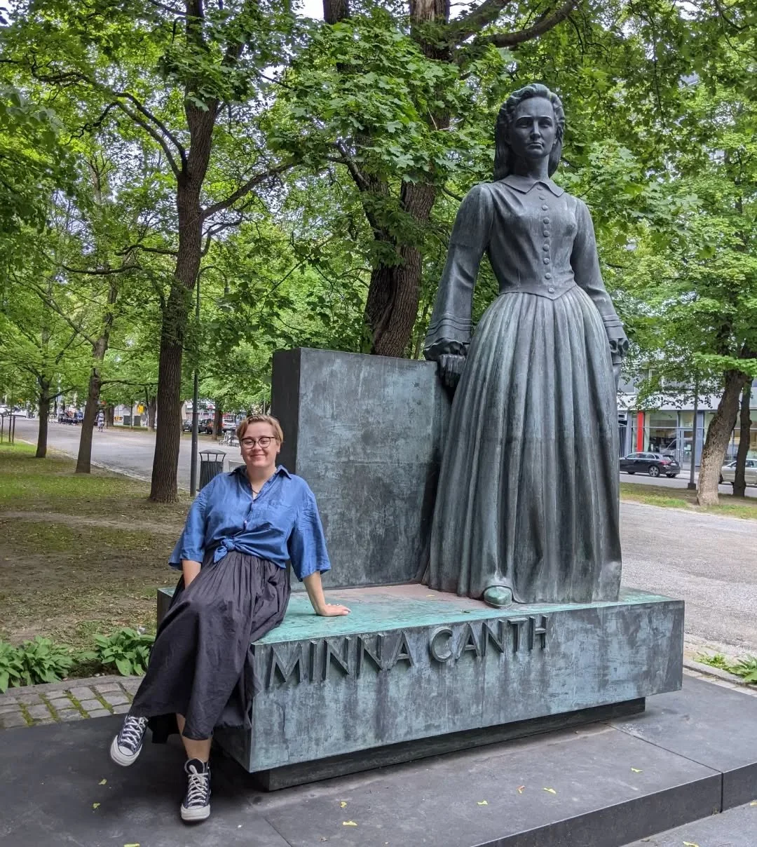 Had just under 24 hours in Tampere on my summer holiday so of course had to pay a visit to the statue of my main gurl Big Min. She was born in Tampere and spent the first few years of her childhood here. Her dad worked at the Finlayson textile factor