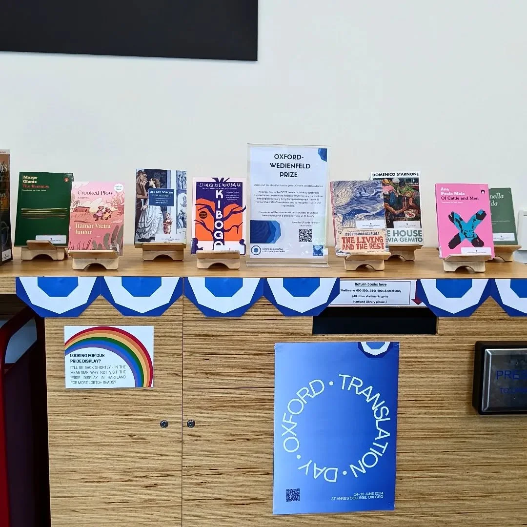 one of the best things I've done this year reached its triumphant finale yesterday: I have been very lucky to be one of the judges of the 2024 Oxford-Weidenfeld Prize for literature in translation. After months of reading furiously, the winner was an