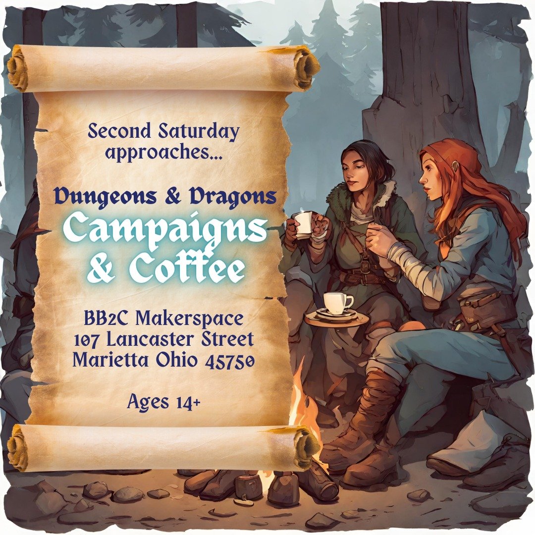 On the Second Saturday of the month we slay dragons! 🧙&zwj;♂️🧝&zwj;♀️🐲 Join us this Saturday at 10AM for our monthly D&amp;D Session and keep your eyes open for a kids D&amp;D event coming soon!!