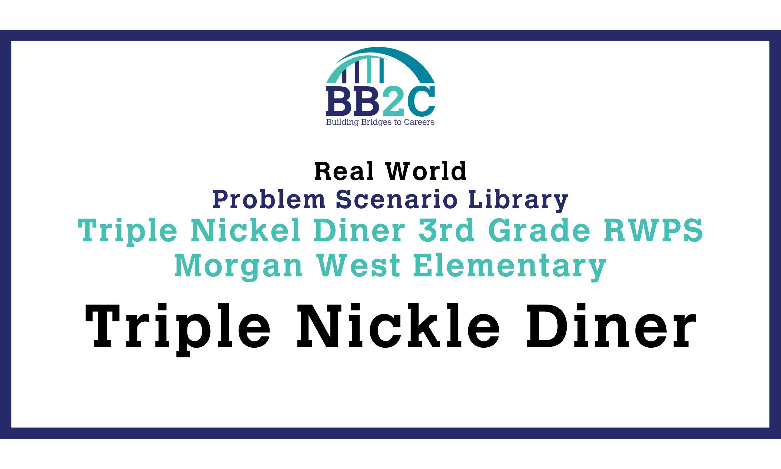 Triple Nickel Diner 3rd Grade RWPS Morgan West Elementary