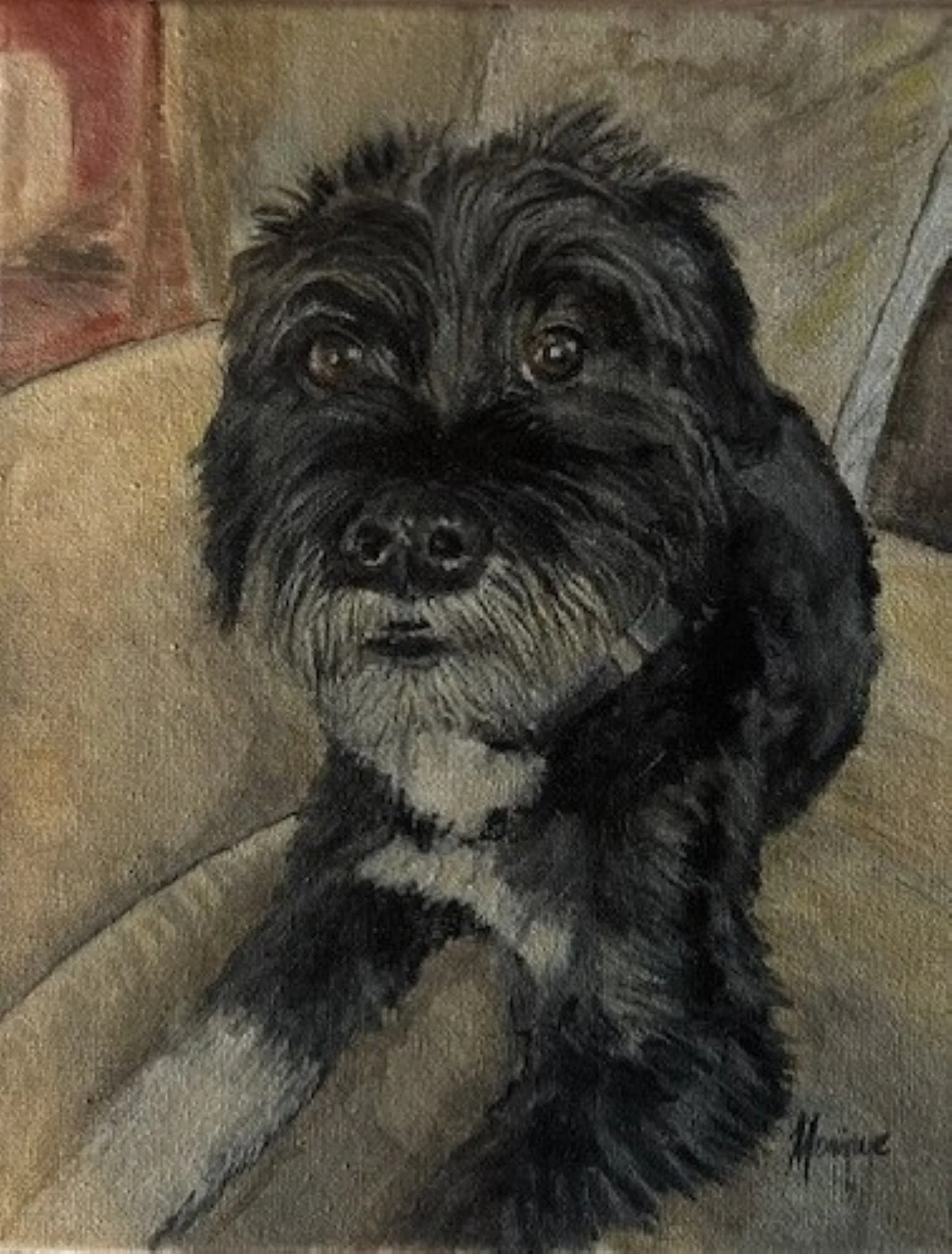 8" x 10", Oil on Canvas, Laura's Dog