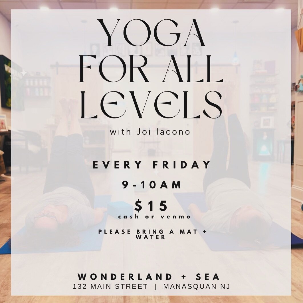 Every Friday morning w/ Joi 

Breathe - Stretch - Shake 🧘🏽&zwj;♂️🧘🏼&zwj;♀️🧘 let it go&hellip;🎶

show your body some love ❤️ 

$15

Please register w/ @fromcrowndown 

#yoga #alllevels #love #body #joy #wonder #wellness #manasquan #njshore #nj #