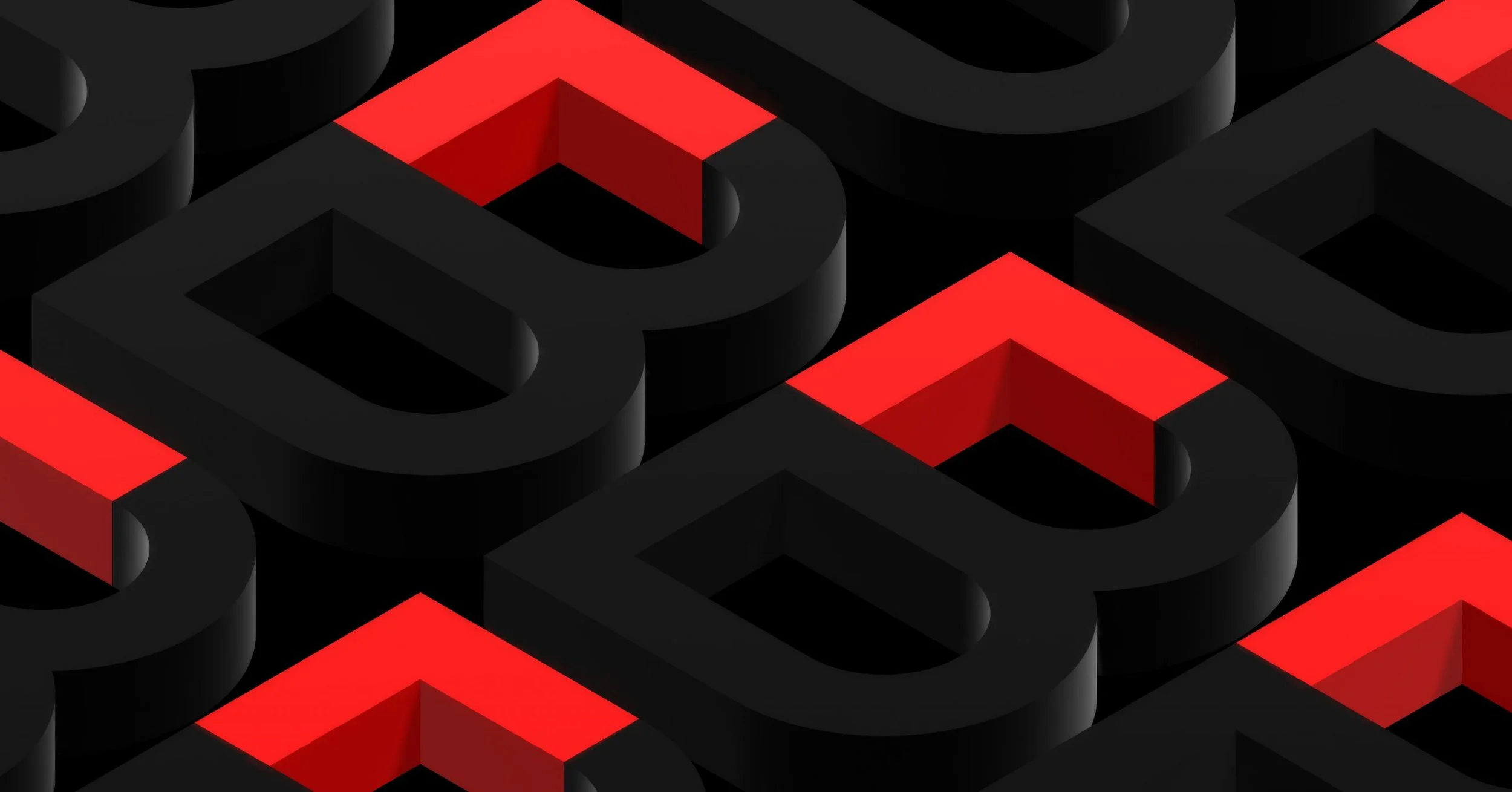 BIMA award. A Black letter B, with a red accent on the top left corner