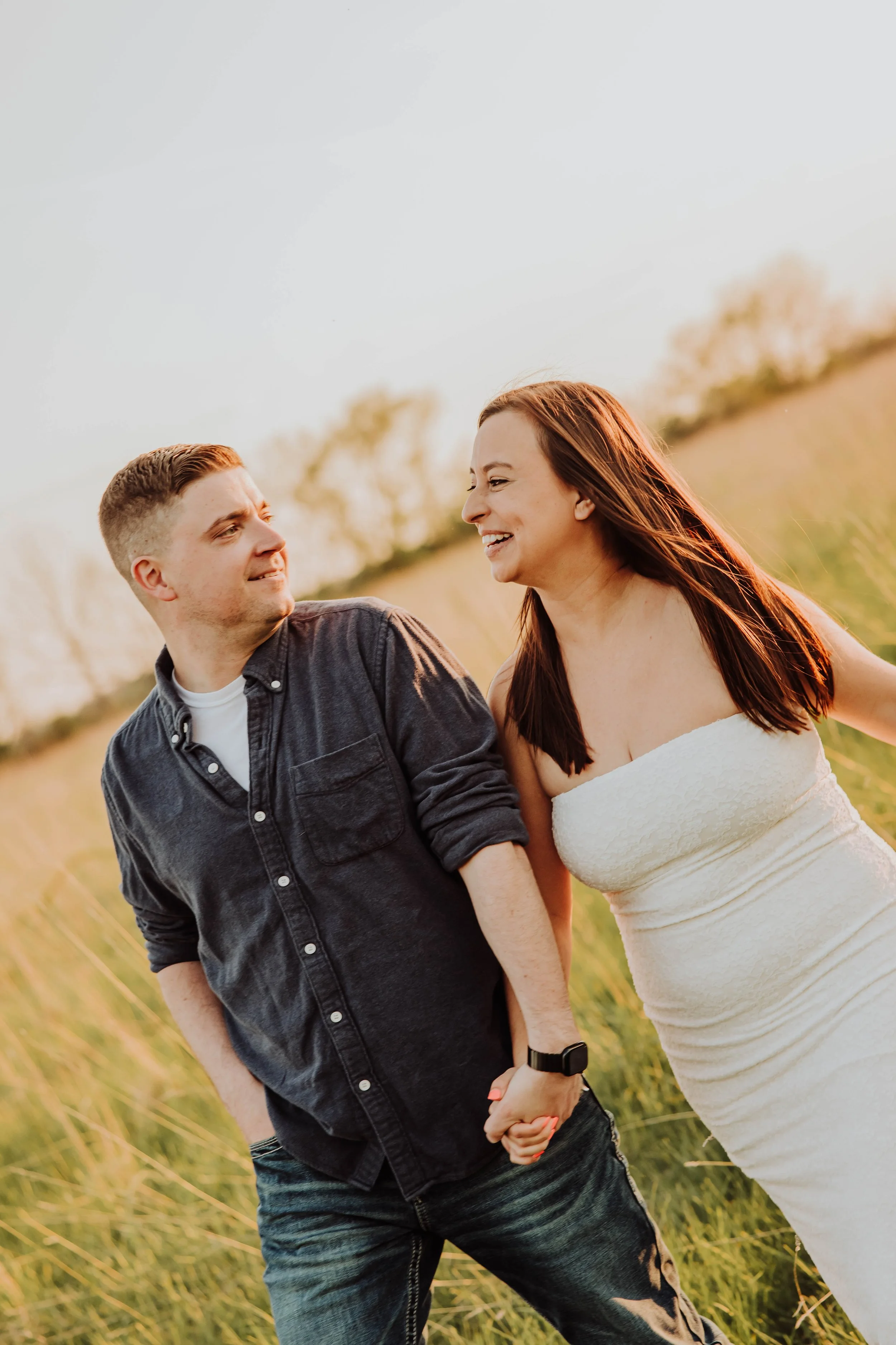 Elburn Forest Preserve Engagement Session | Stefanie + Jon