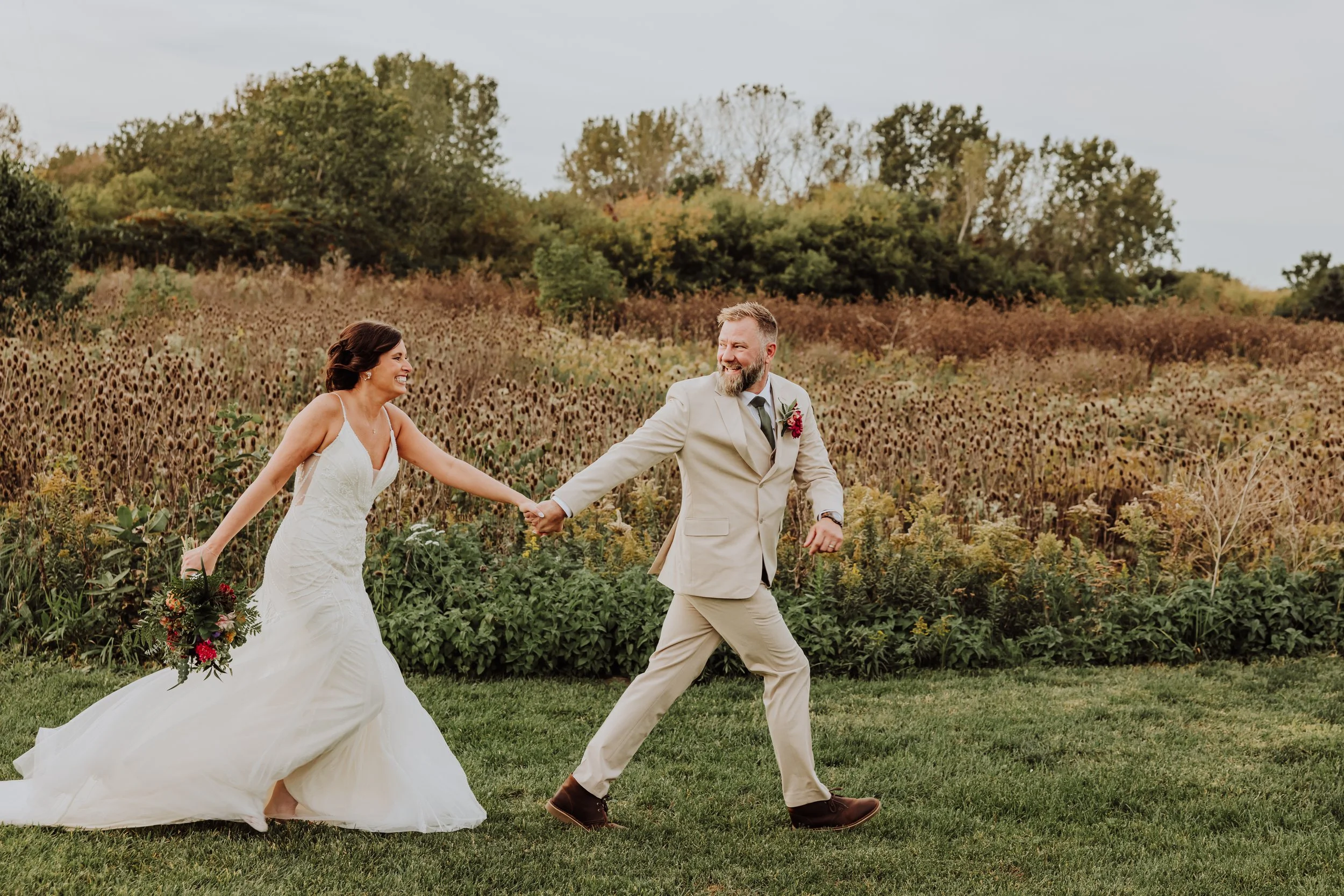 Kelly &amp; Mark's Colorful Fall Warehouse 6 Events Wedding in Holland, Michigan
