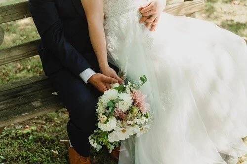 I&rsquo;ve been working on updating my photo website and have been digging through all the wedding photo archives. I really just love these photos from emily and trevor&rsquo;s wedding this past summer ✨ the light, the flowers, the greens&hellip; it&