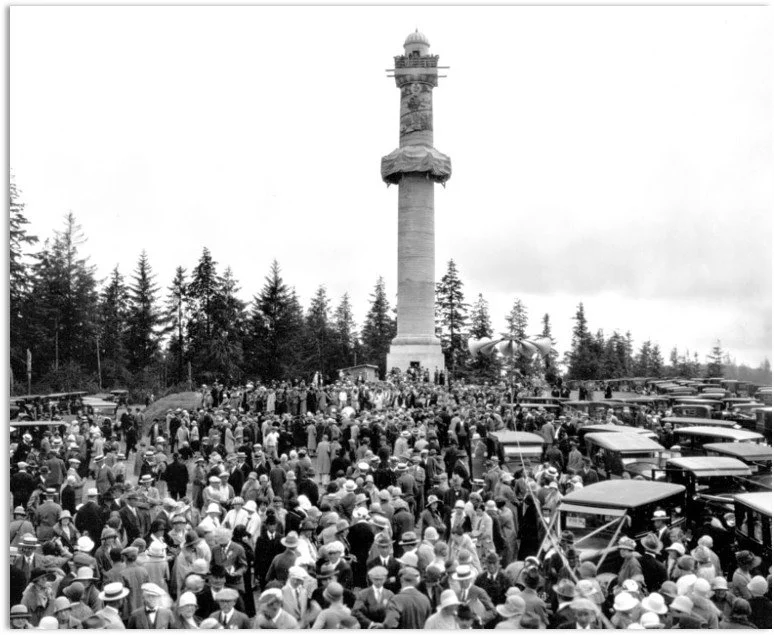 Photo of the Astoria Column in 1926