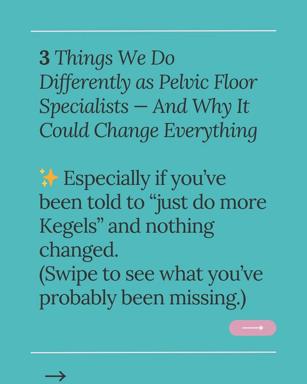You&rsquo;ve been told to do more Kegels.
Take the meds.
Or just &ldquo;give it time.&rdquo;
But your symptoms haven&rsquo;t budged &mdash; or they&rsquo;ve gotten worse.
That&rsquo;s because traditional pelvic floor care often misses the big picture