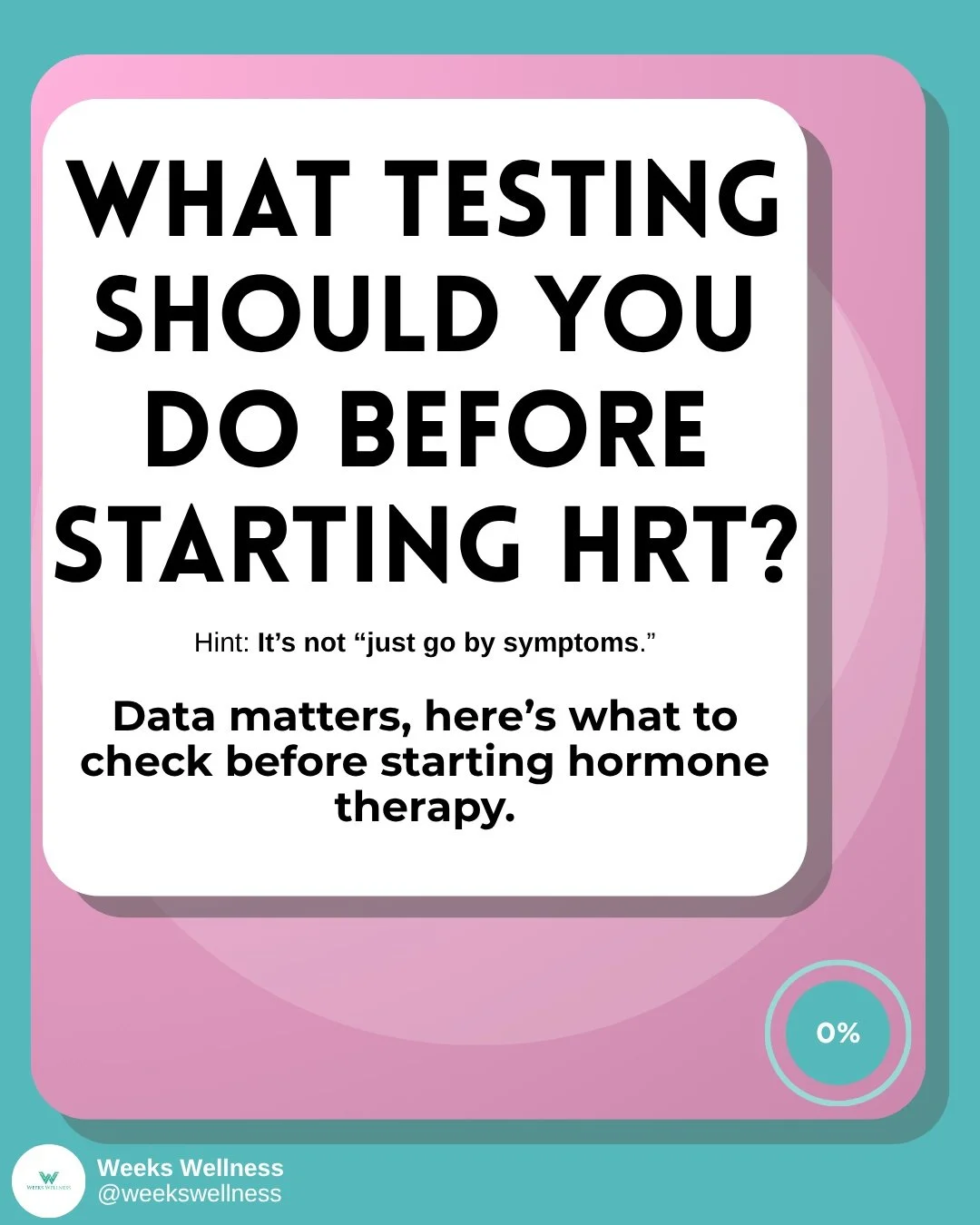 Thinking about hormone therapy? Make sure you&rsquo;re not missing THIS step.

Before starting HRT, don&rsquo;t just go off symptoms alone. Testing gives you a clear, safe path forward, and can help prevent common mistakes that make women feel worse,