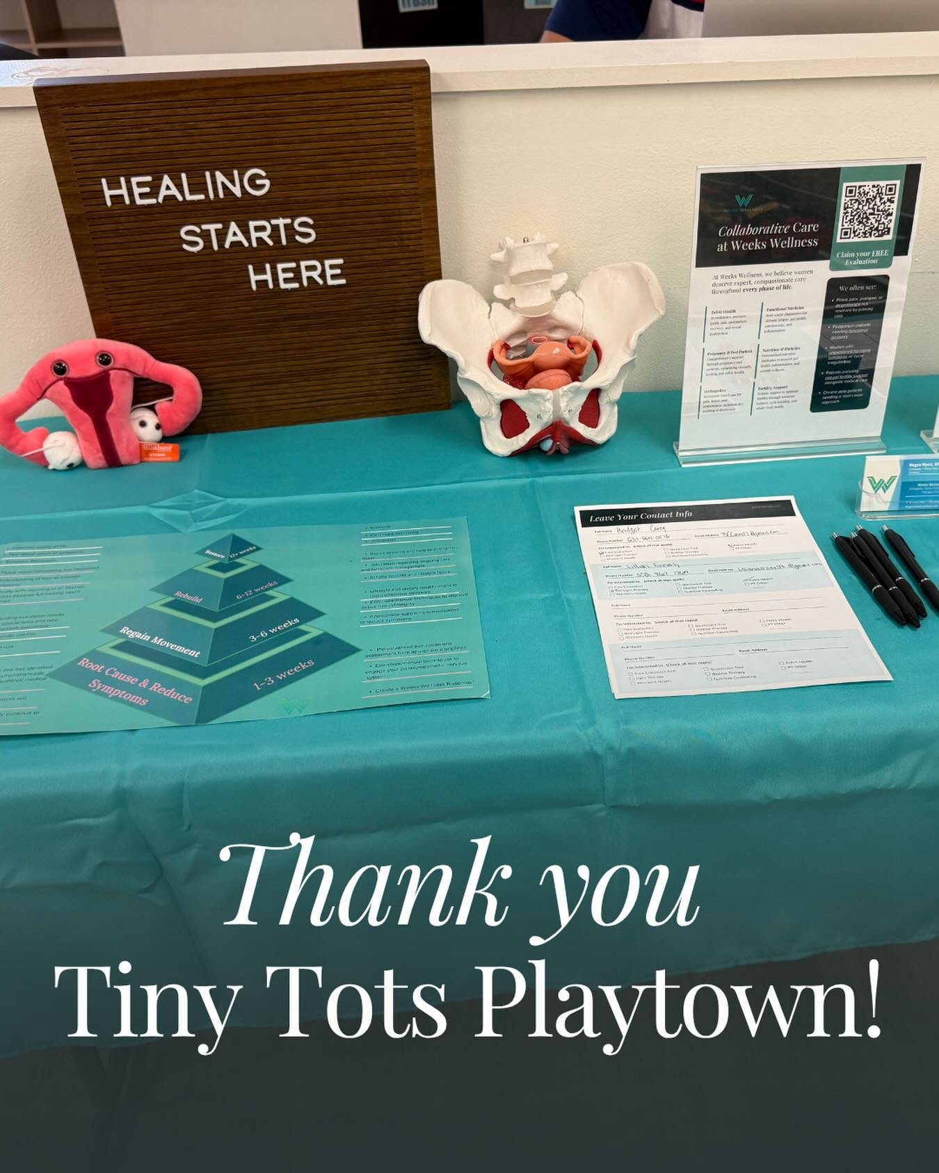 Thank you @tinytotsplaytown_lutz for hosting Dr. Megen in your space to provide pelvic heath education to the Land O&rsquo; Lakes community!
