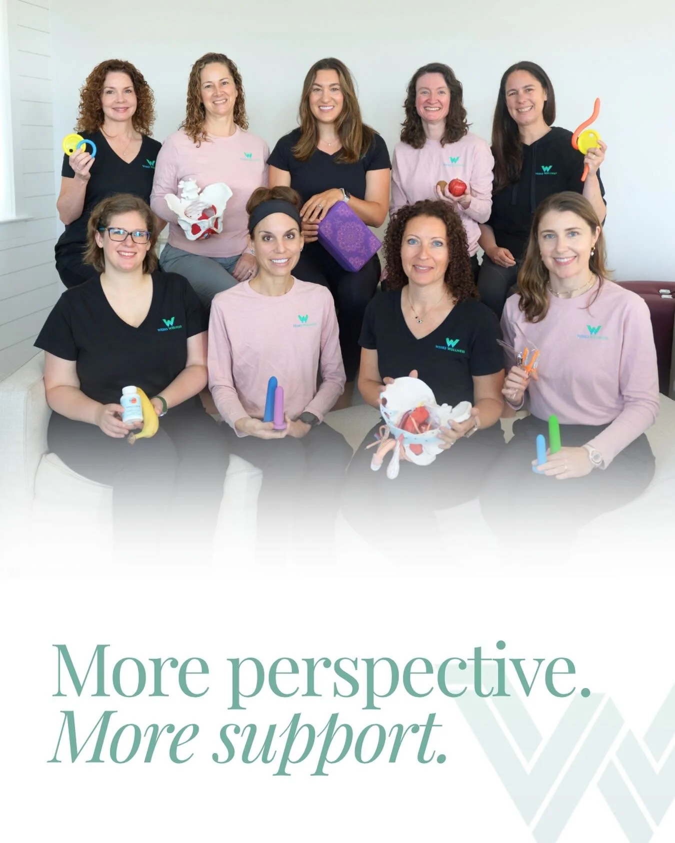At Weeks Wellness, we believe in collaborative care, bringing together pelvic health, functional nutrition, in-depth testing, and whole body wellness to look at the bigger picture.

Because sometimes the answer isn&rsquo;t just one appointment. It&rs