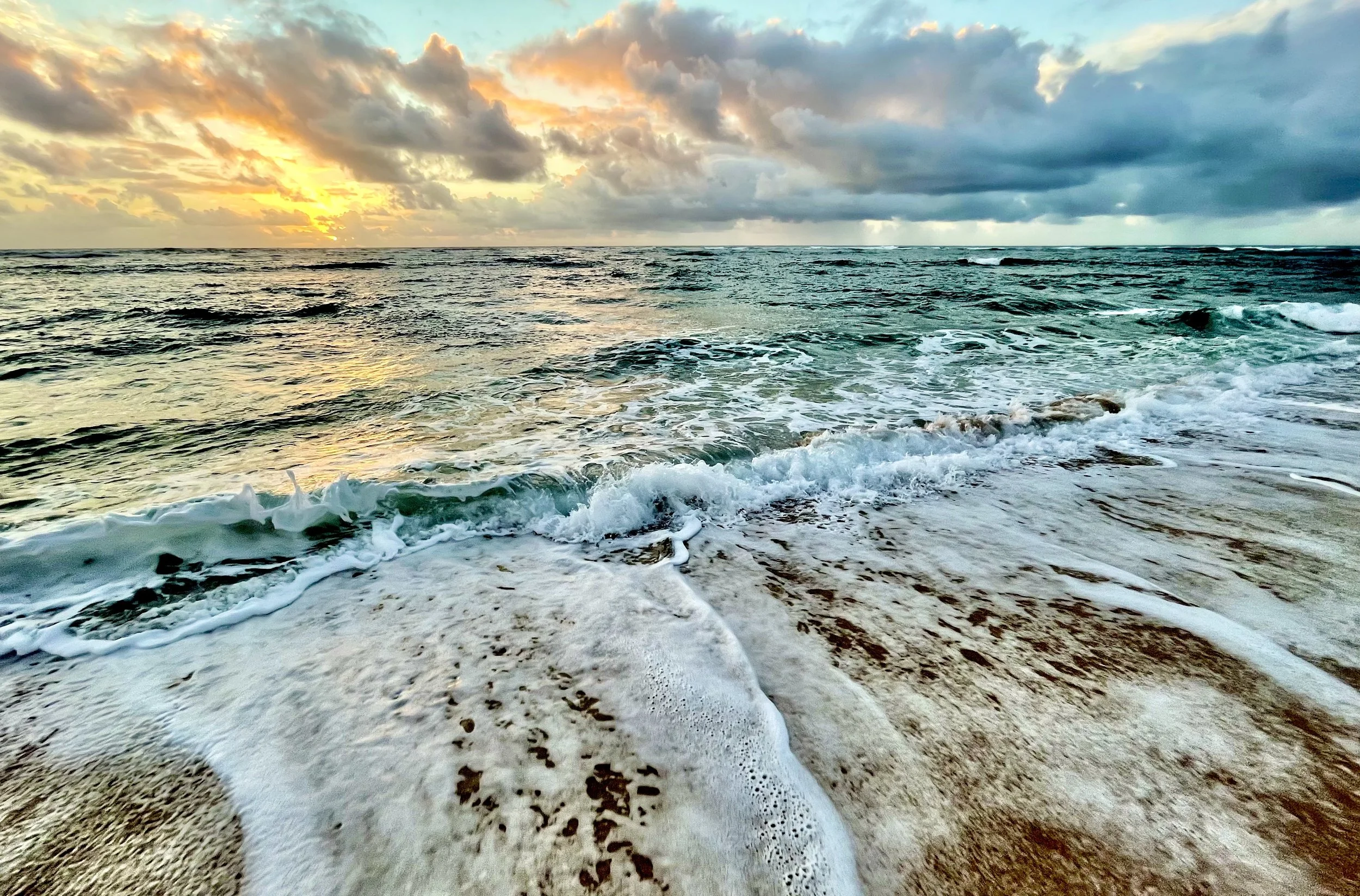 Stormy Sunrise | Waipouli Beach, Island of Kaua’i, Hawai’i