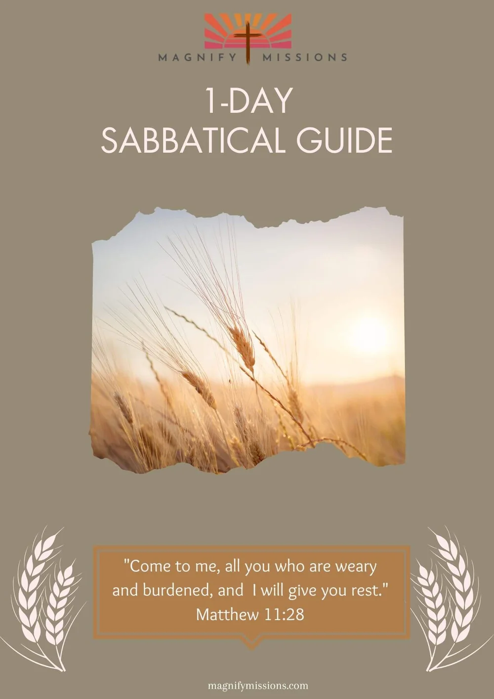 1 Day Sabbatical Guide Magnify Missions