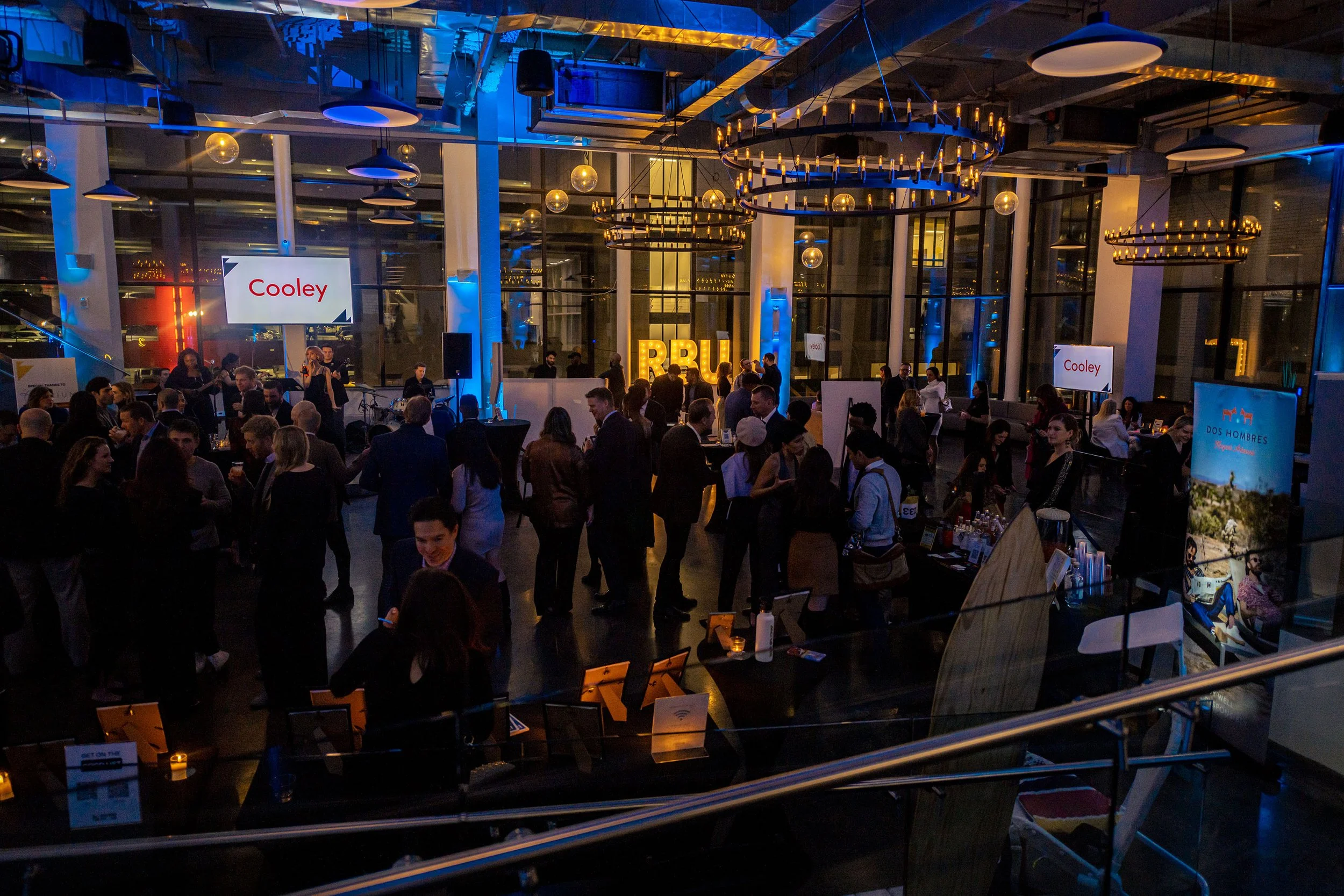 Guests networking during a nonprofit gala and fundraising event in New York City