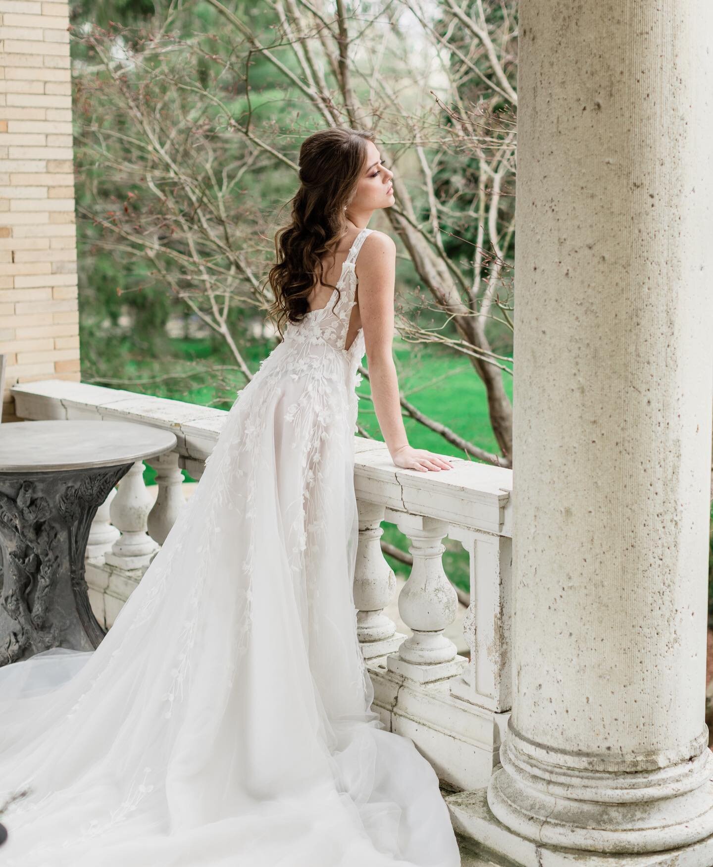 If this is how she looks for a styled shoot&hellip; I can&rsquo;t imagine how STUNNING my bride @kariannedimarzio is going to be on her real September wedding day. 😍

Planning + Design @jessicahennesseyweddings 
Photography @meredithjanephoto
Videog