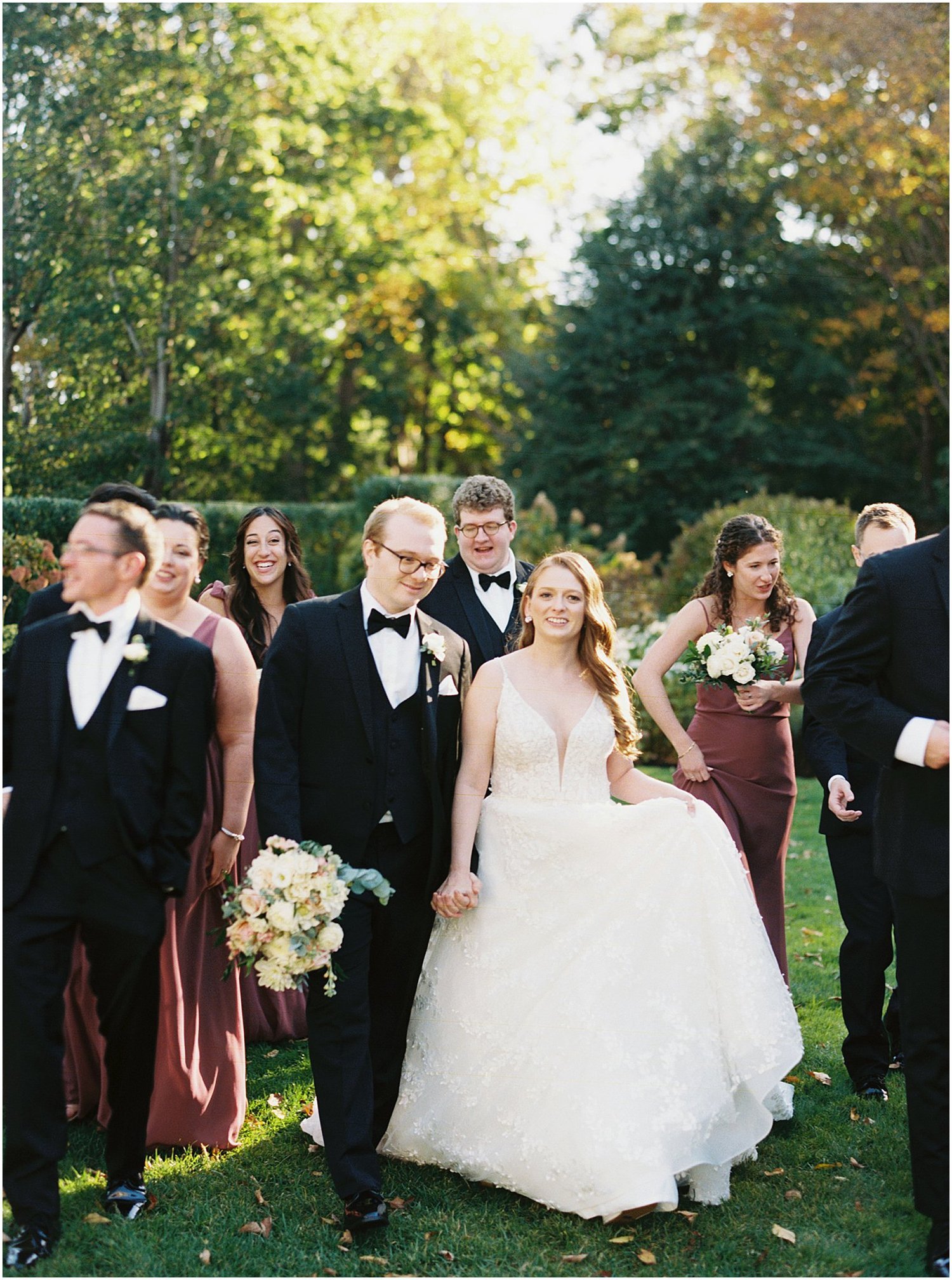 A Romantic Glen Manor House Wedding | Newport RI Film Photographer