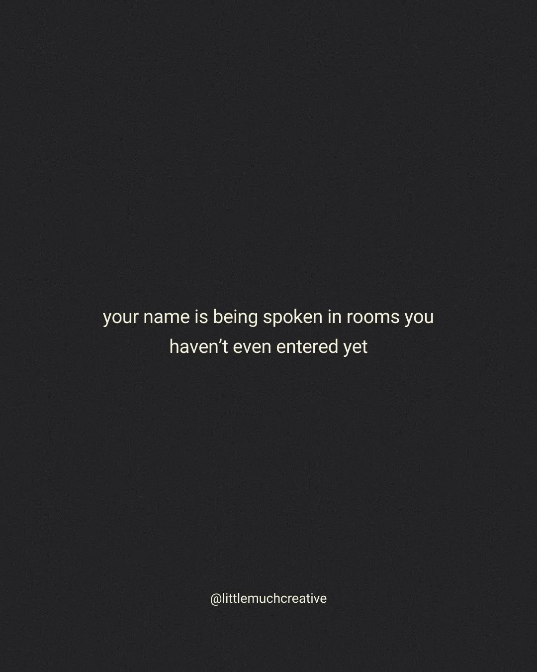 Today is going to be a great day ~

✦ Your name is being spoken in rooms you haven't even entered yet
✦ Your energy is your marketing strategy
✦ Ships that wait for the perfect wind never sail.
✦ Failure isn't the opposite of success. It's a requirem
