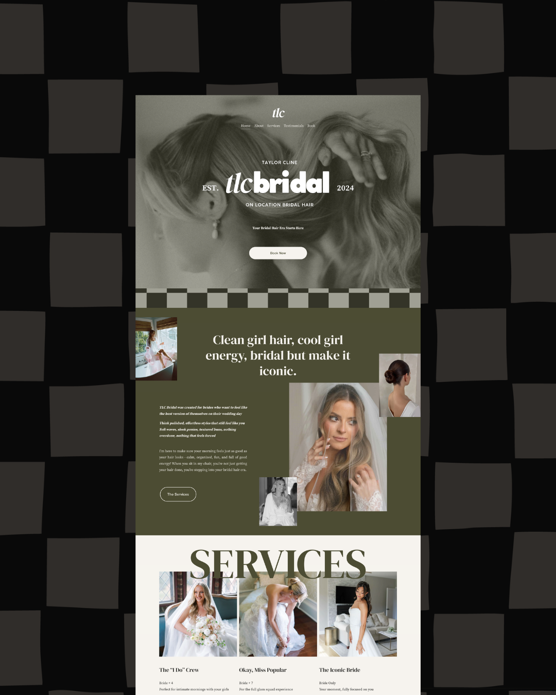Website in a Day for bridal makeup artists and hair stylists | Natalie Faith Design