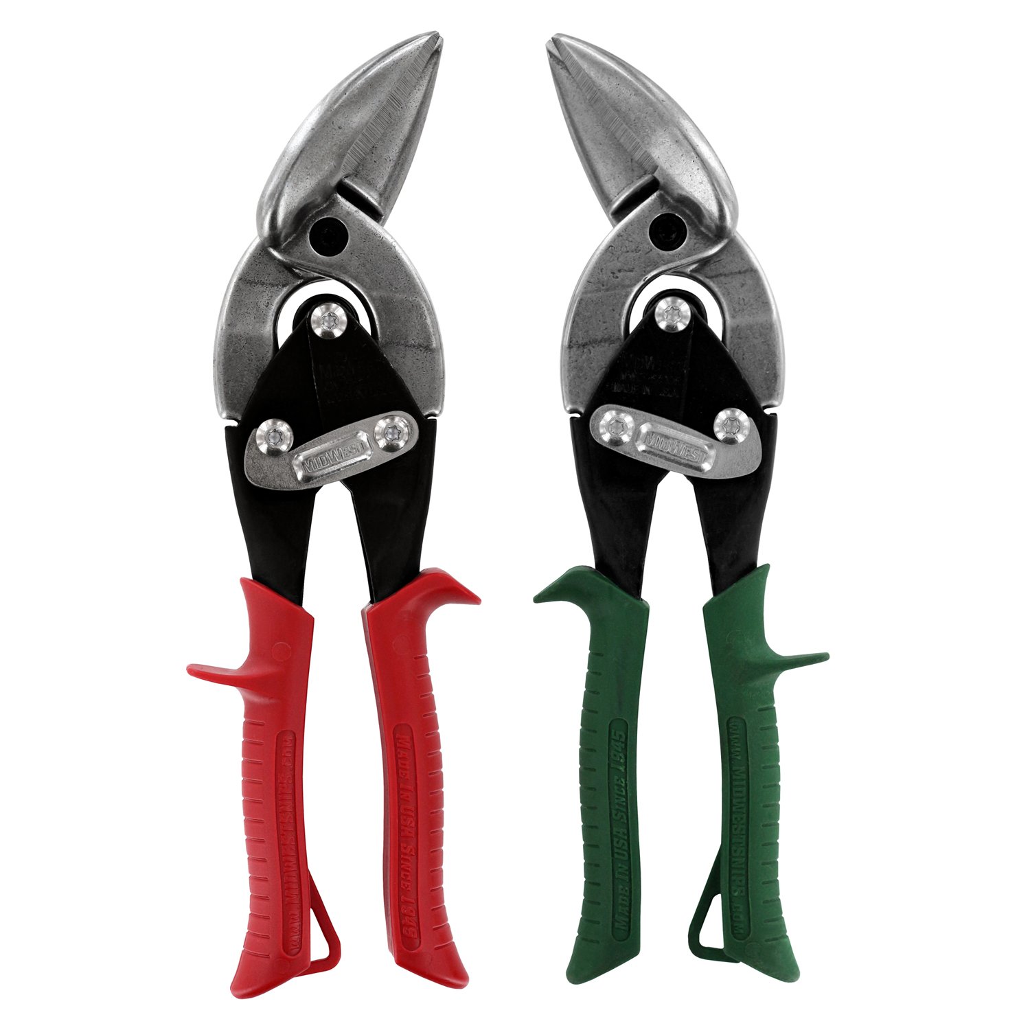 Midwest Snips 2 Piece Offset Aviation Snip Set
