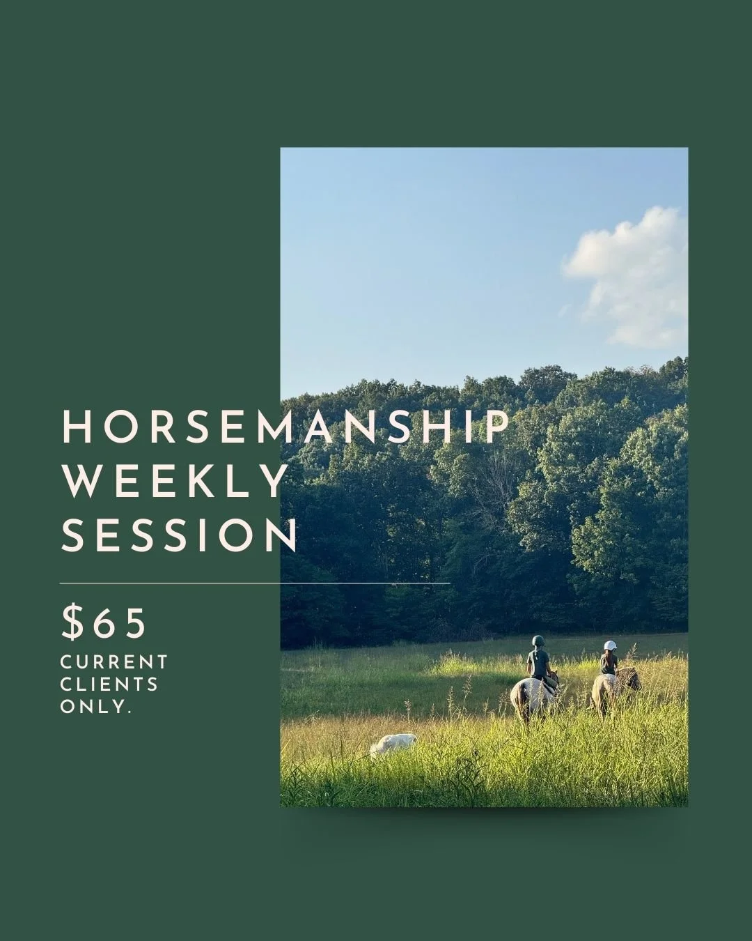 Horsemanship Weekly Payment