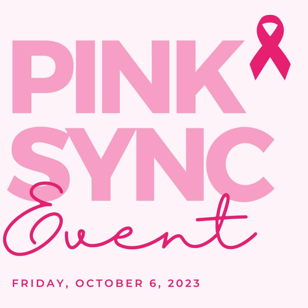 Join us tomorrow (October 6th) for the very first Pink Sync event! Come meet other breast cancer patients, doctors and experts, and new friends. Register now at pinksync.org.