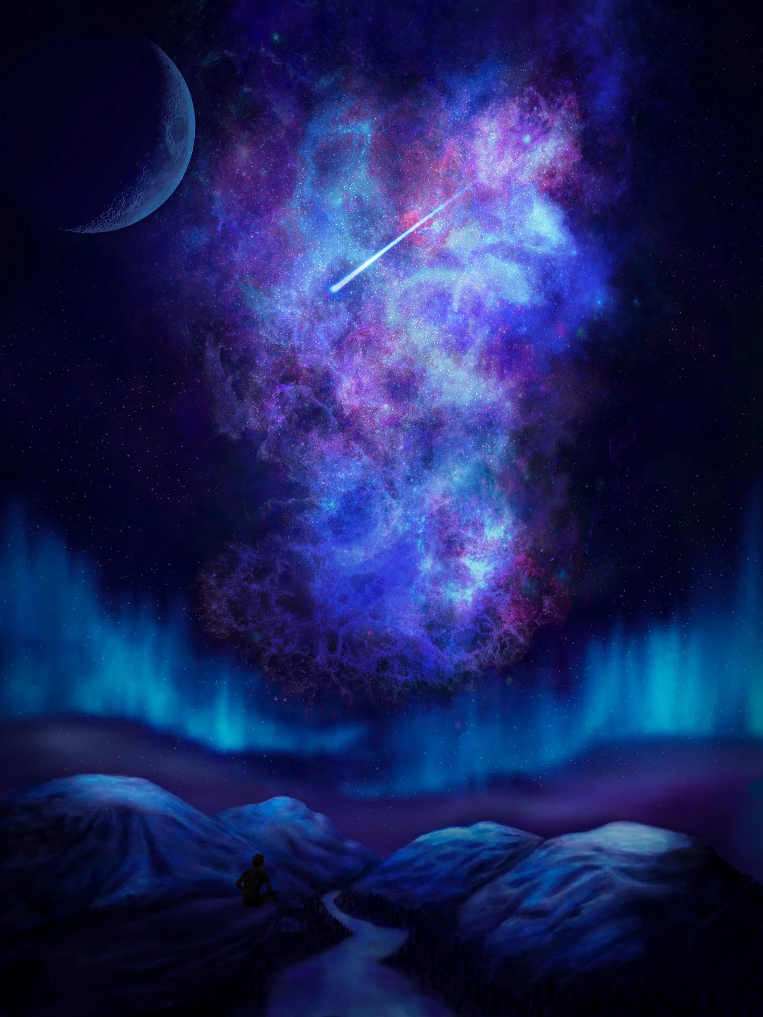 Intergalactic Voyage 14"x18" Unframed Fine Art Print