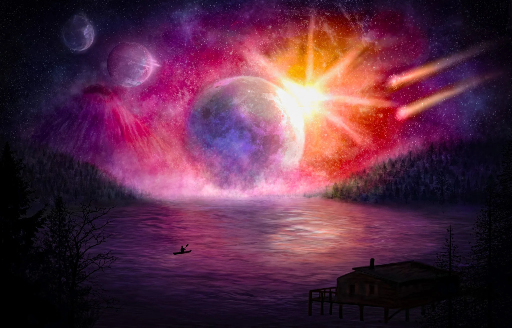 Worlds Away 18"x12" Unframed Fine Art Print