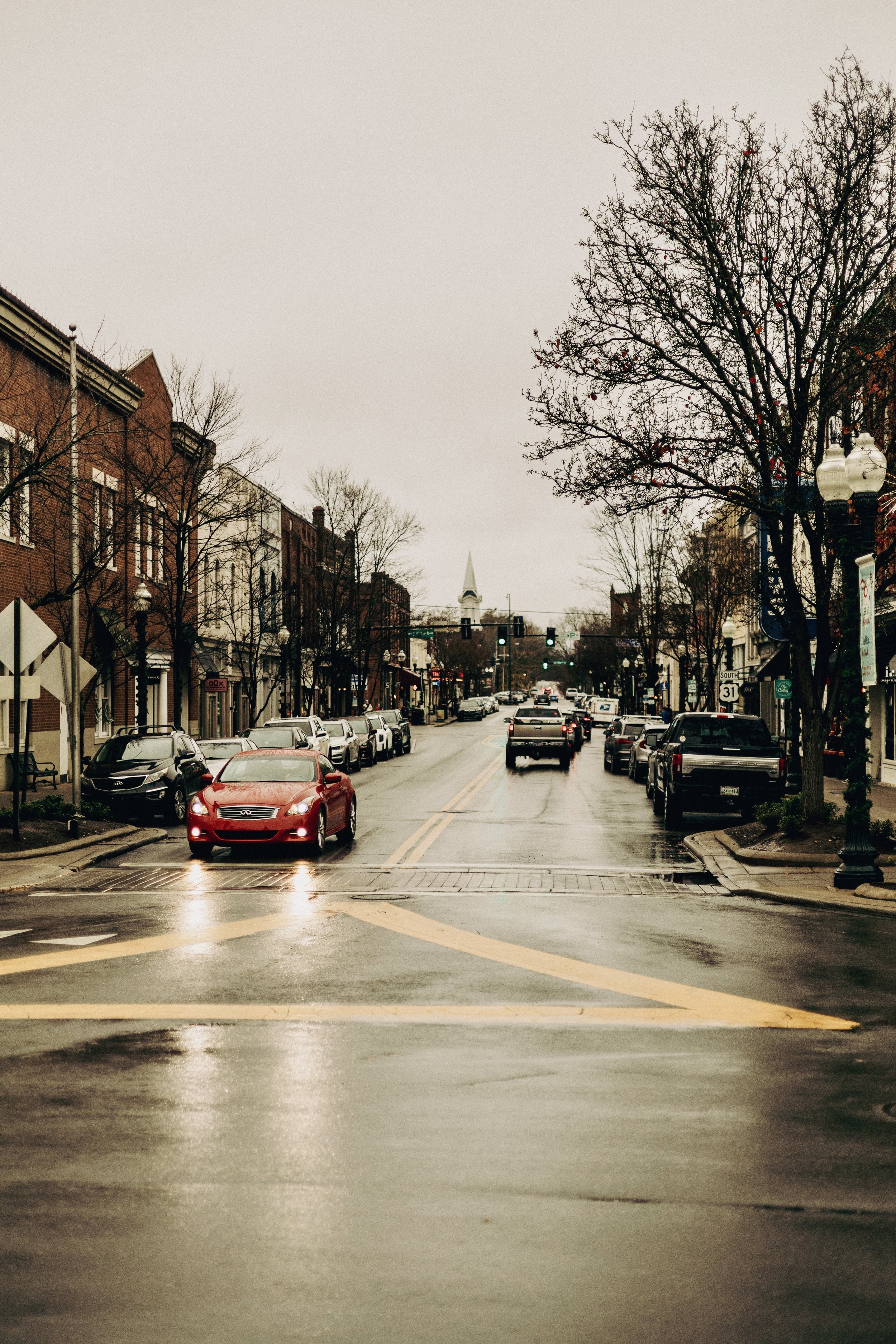 A rainy day in Franklin, TN