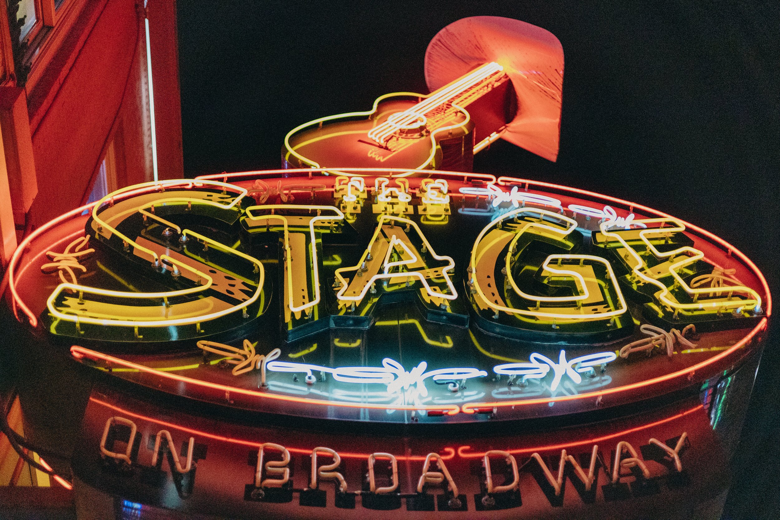 A iconic Neon Sign on Broadway St.