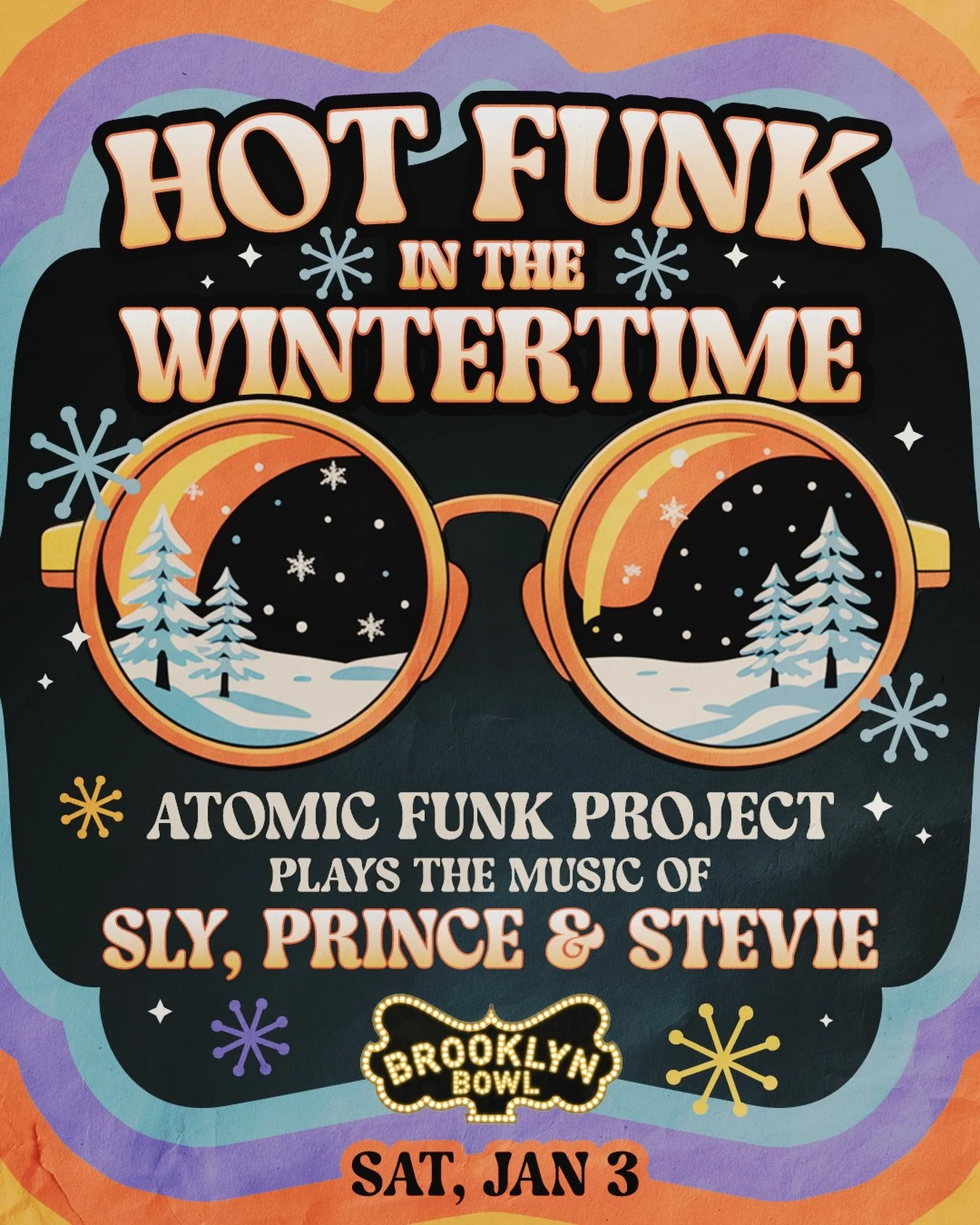 TONIGHT!!! 🪩 @brooklynbowl Come in from the cold and enjoy some Hot Funk in the Wintertime with AFP ☕️🧣 

Tix &amp; more info at 🔗 in bio! See you there 😎