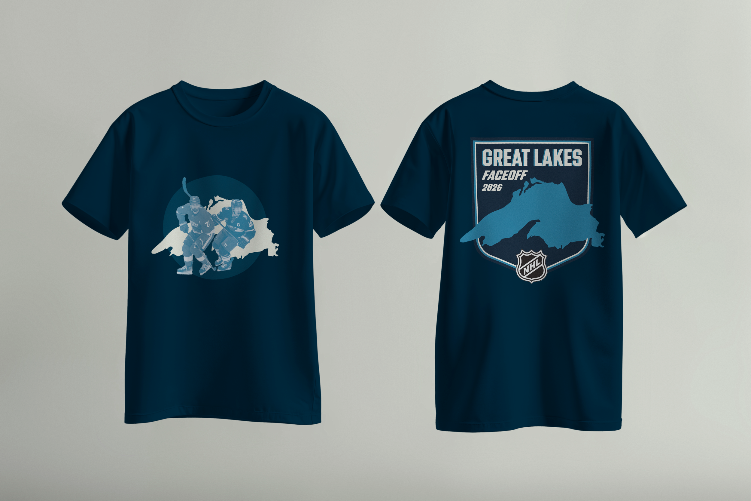 A shirt merchandise design to be sold at the game.