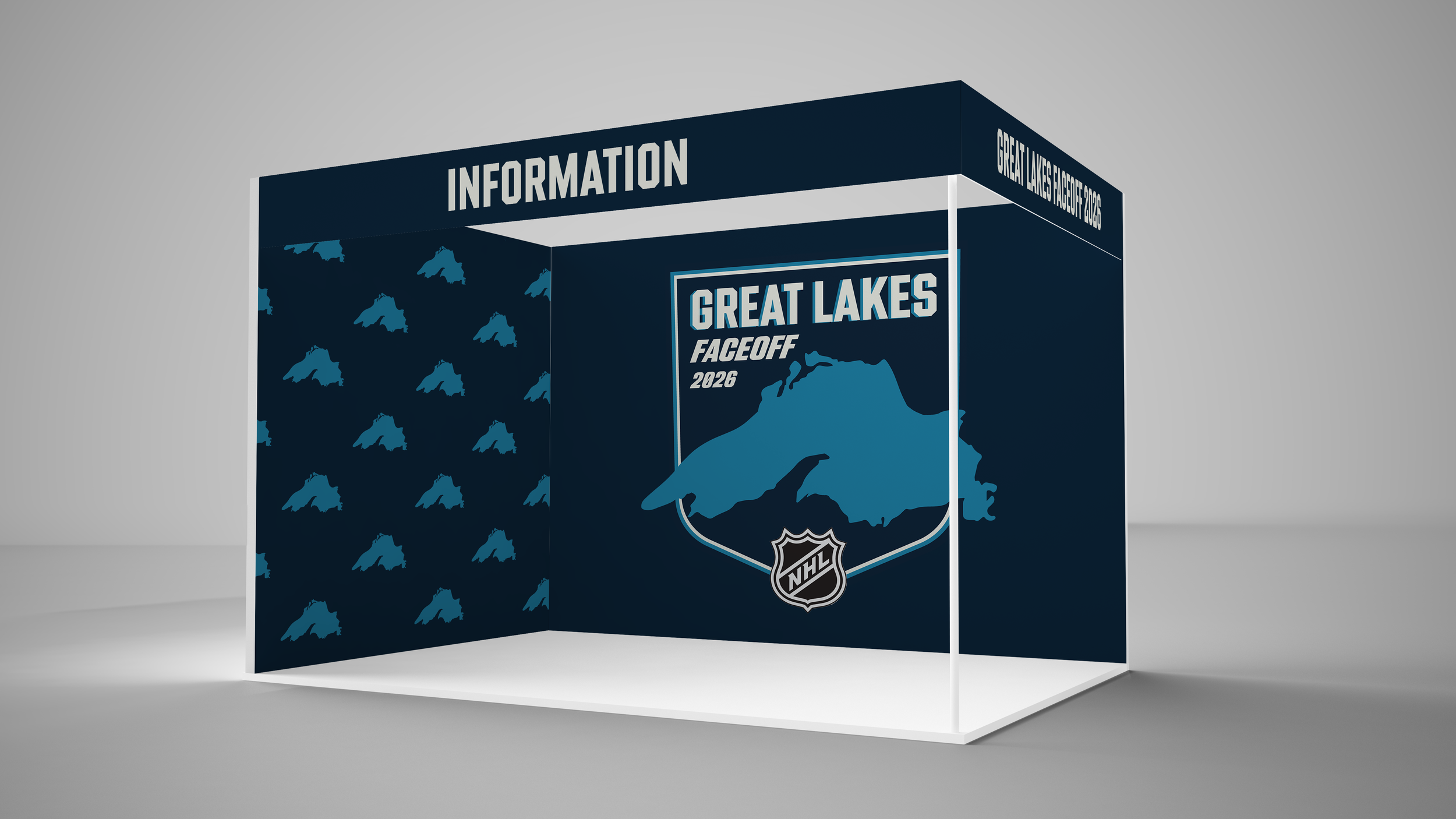 A booth design for attendees. 