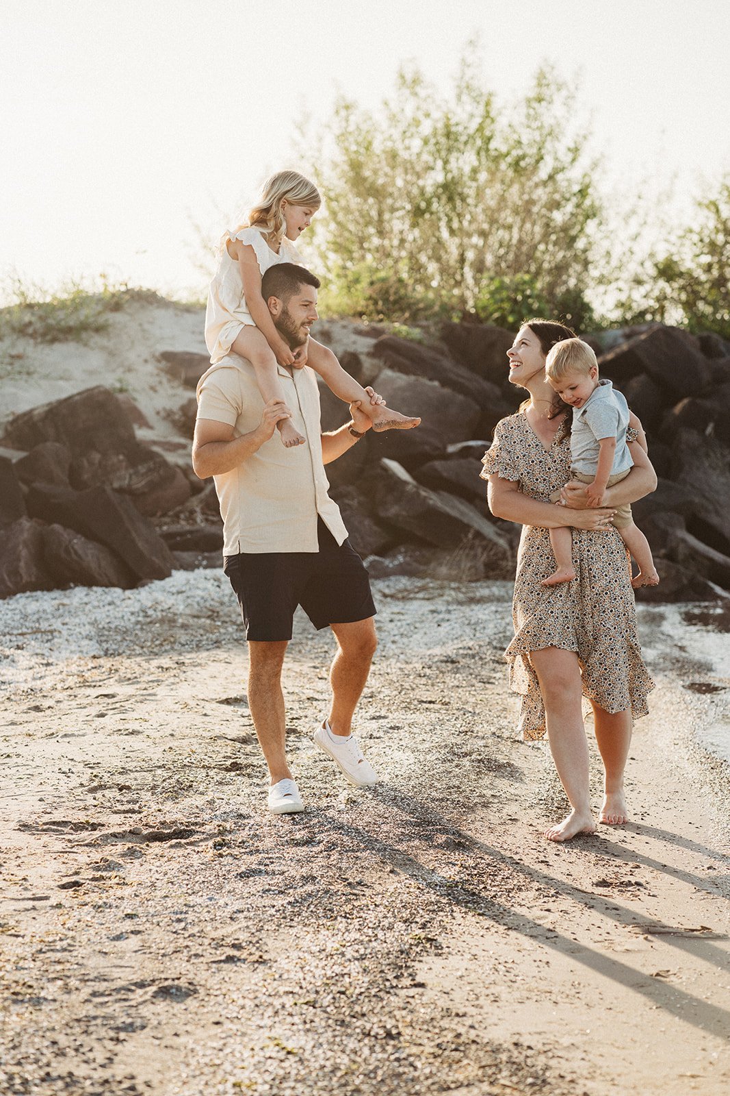 Hamlin Beach NY Rochester NY Brockport NY family emotive candid photographer golden hour