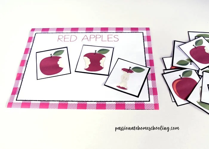 Free Printable Apple Color Sorting Mats — Passionate Homeschooling