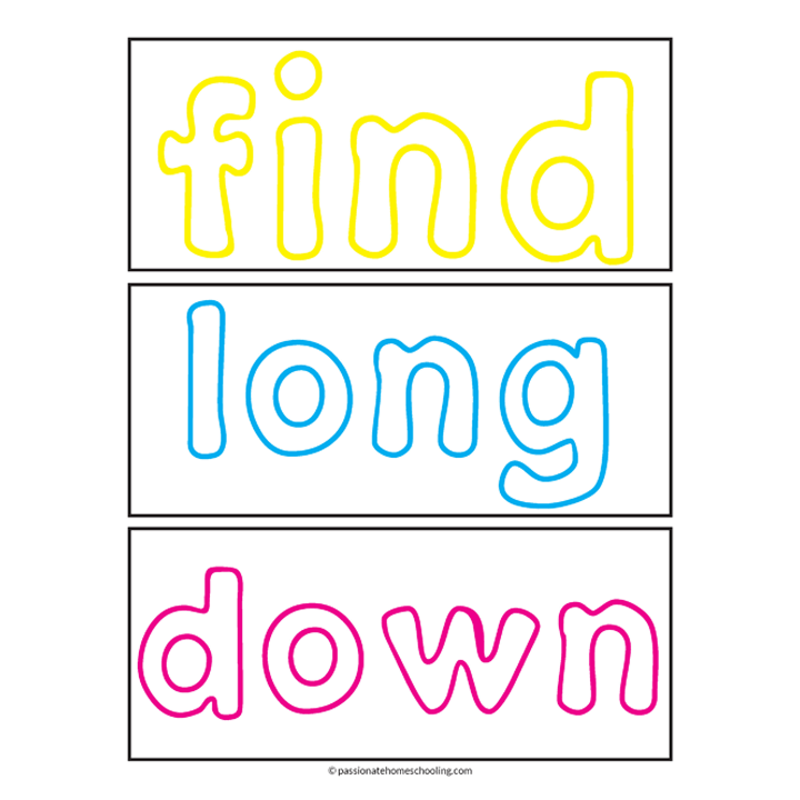 44 Free Sight Word Playdough Mats - Forward With Fun