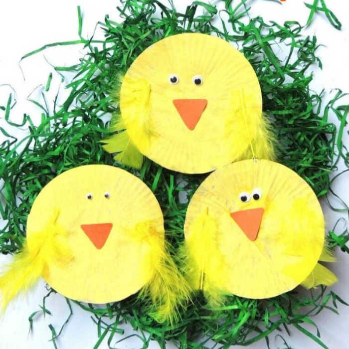 Paper Plate Easter Chicks
