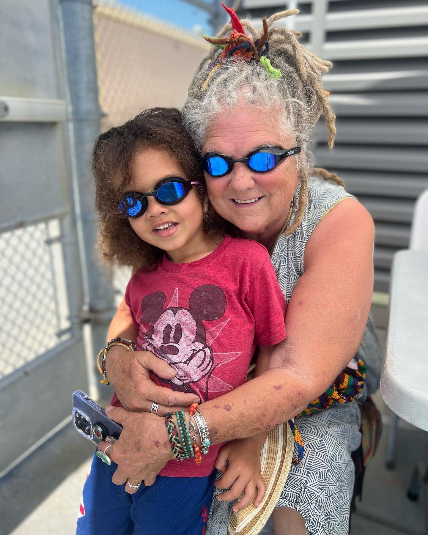 These two are ready for swimming. 💜💦 @cortemaderaparksandrec