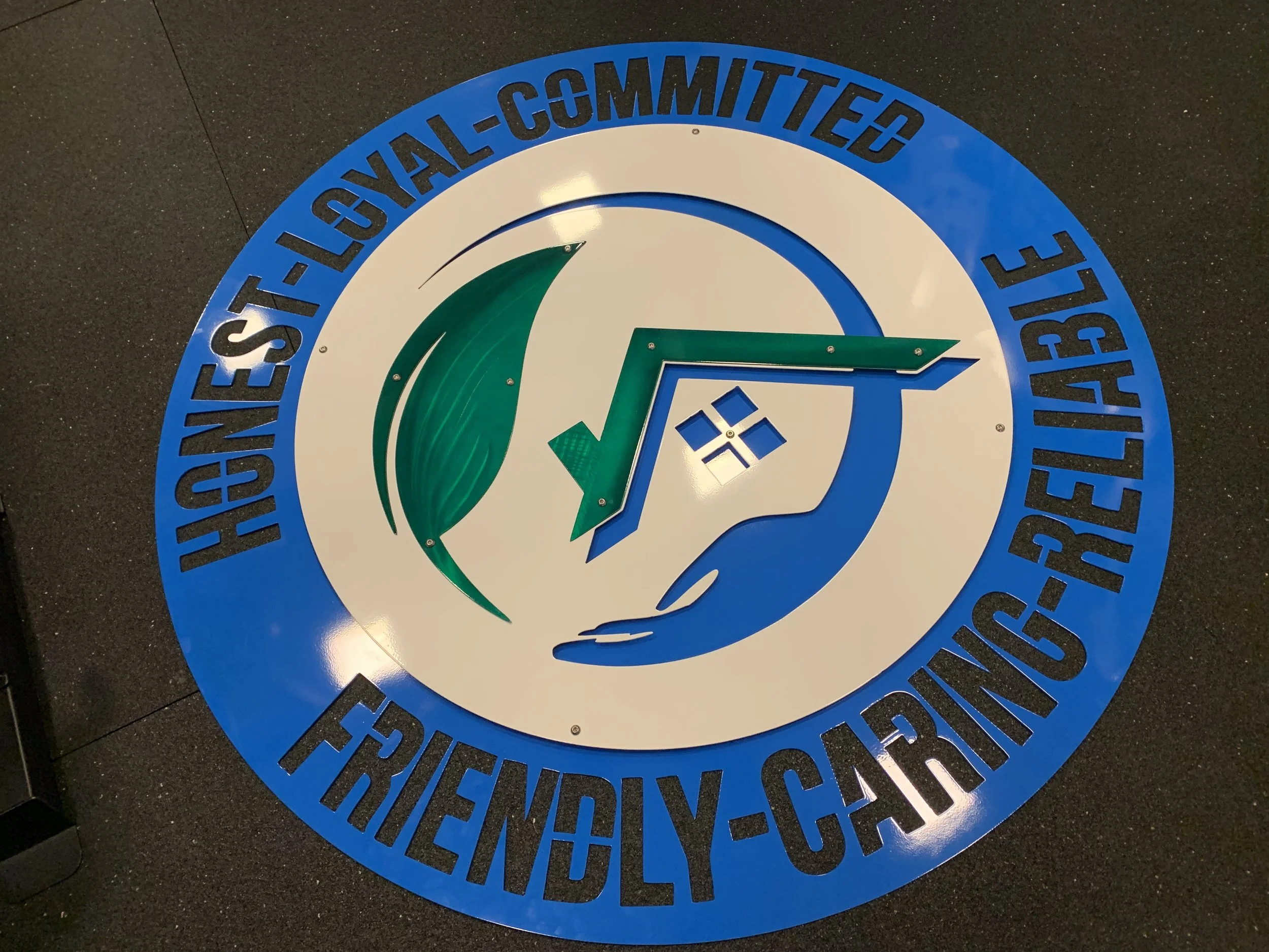 3-Layer Powder Coated metal sign