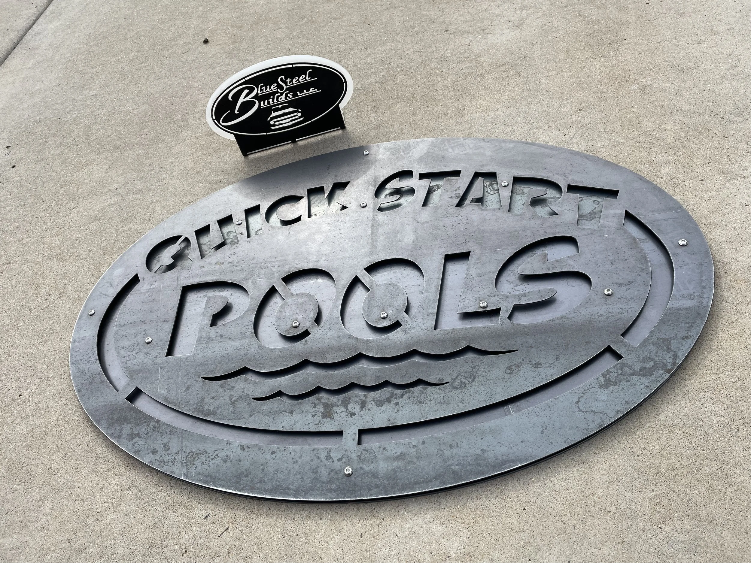 2-Layer Hot Rolled metal sign