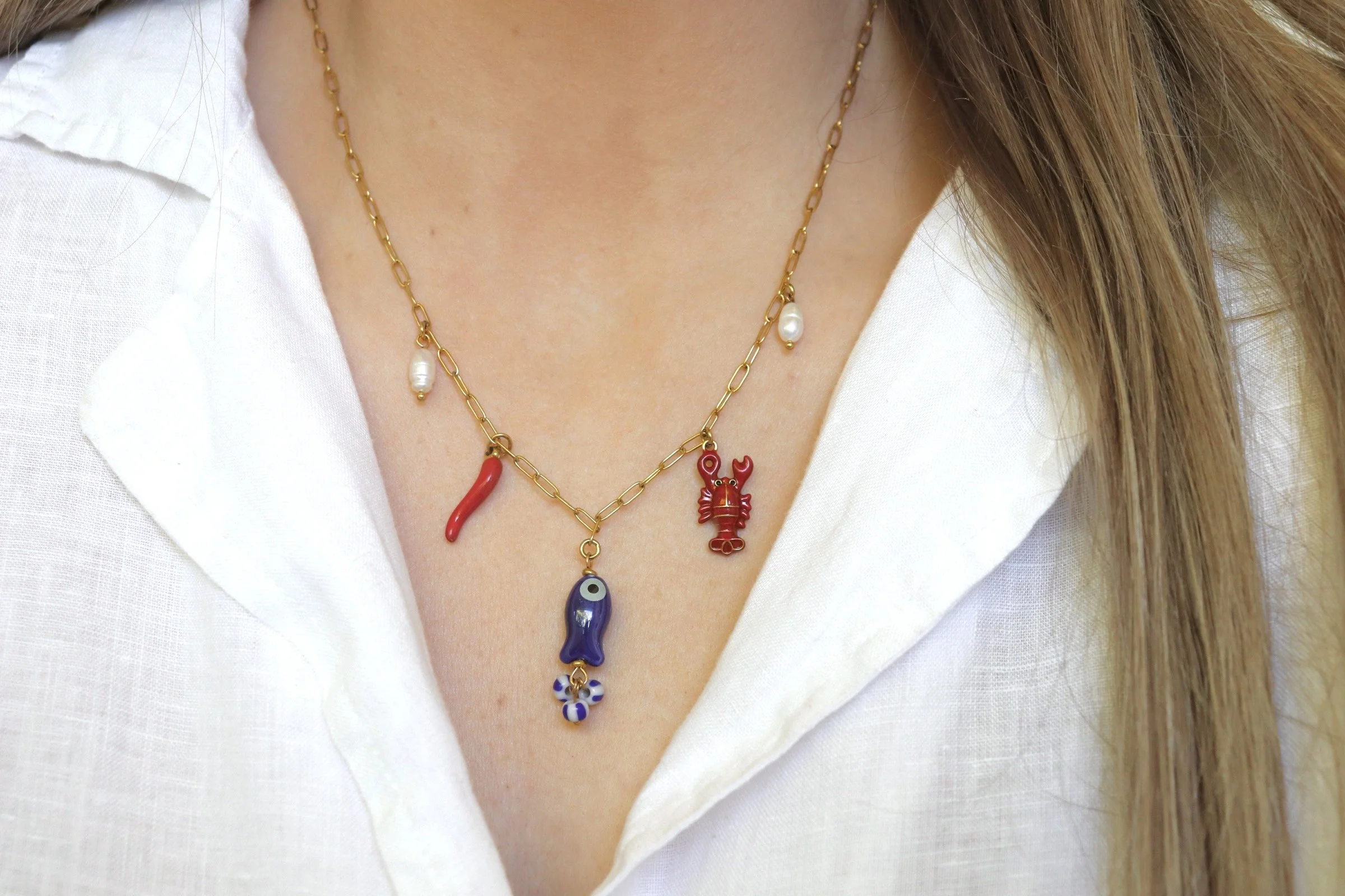 Sea Charm Chain Necklace