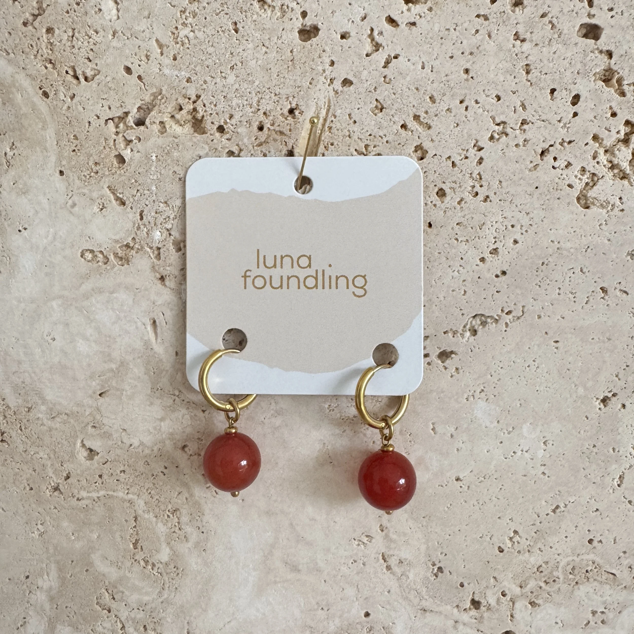 Lenny Earrings - Carnelian
