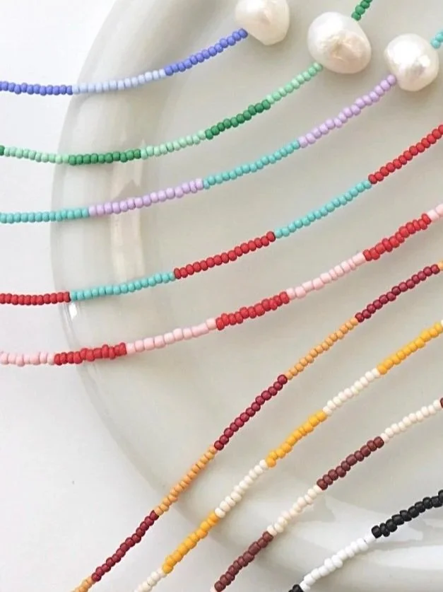 Lively Plain (no Pearl) - Necklace- Anklet - Bracelet