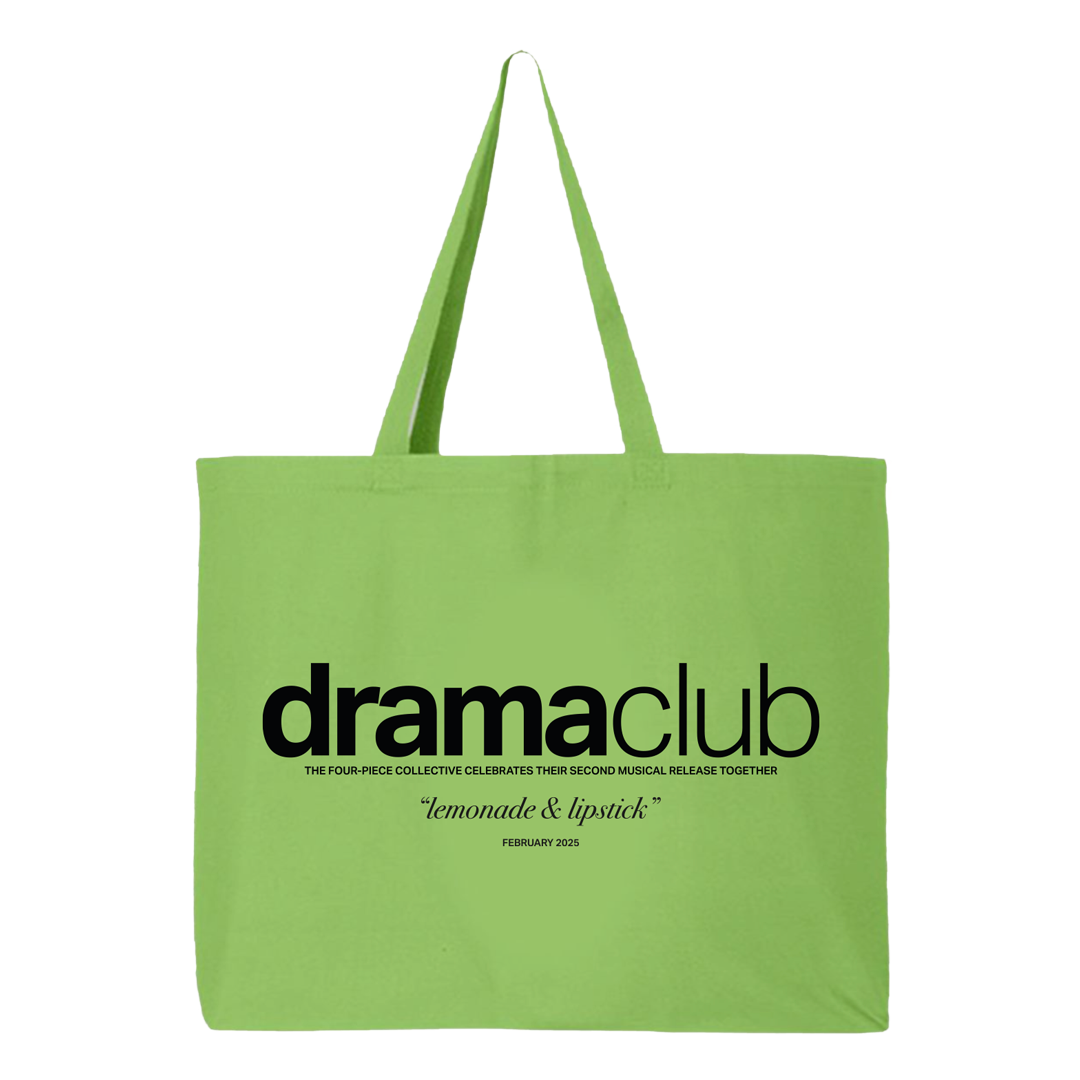 the "lemonade & lipstick" tote bag