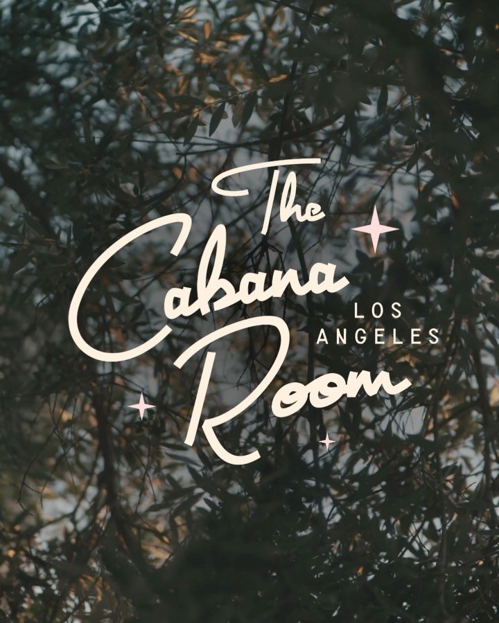 Branding work for the glamorous and iconic @thecabanaroom ✨ The inspo: Nostalgic Hollywood hotel vibes with a dash of charm and warmth to mimic the client experience inside of this hidden Silver Lake gem. I LUV the challenge of creating a balanced lu