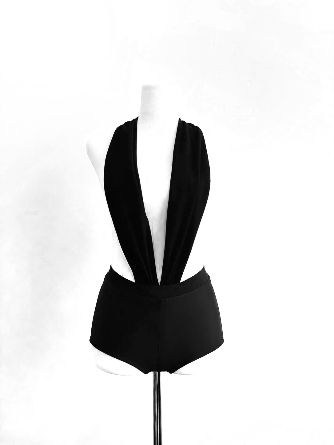 DEEP PLUNGE HALTER BODYSUIT