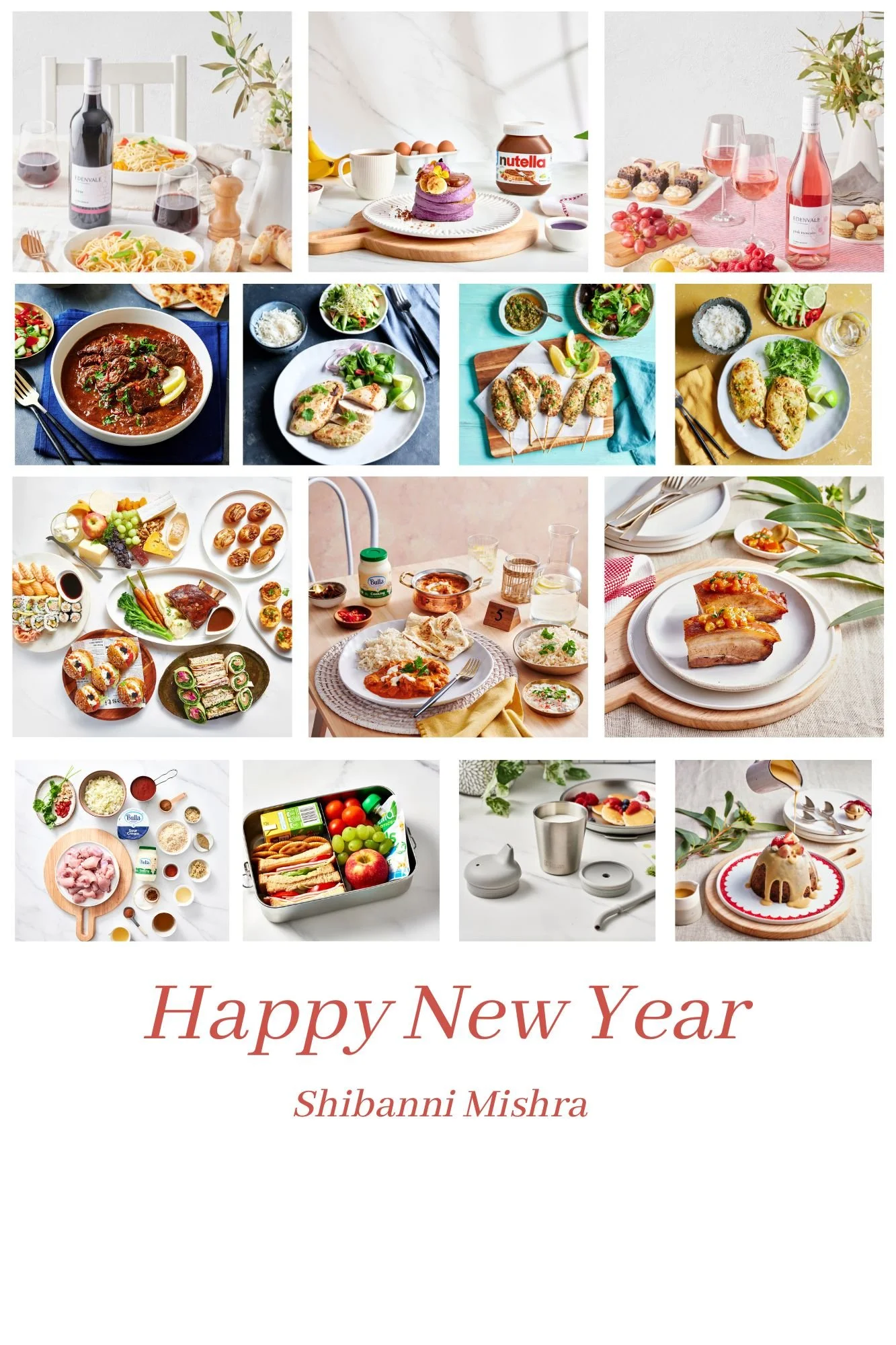 New year collage | Sydney | Melbourne food photographer