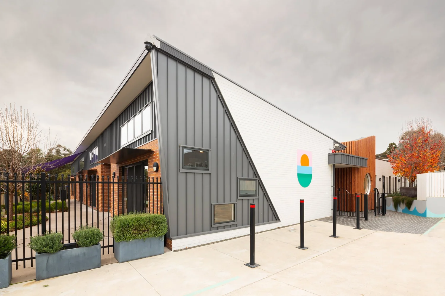 Illustration of Luxury Condominiums With Childcare Support