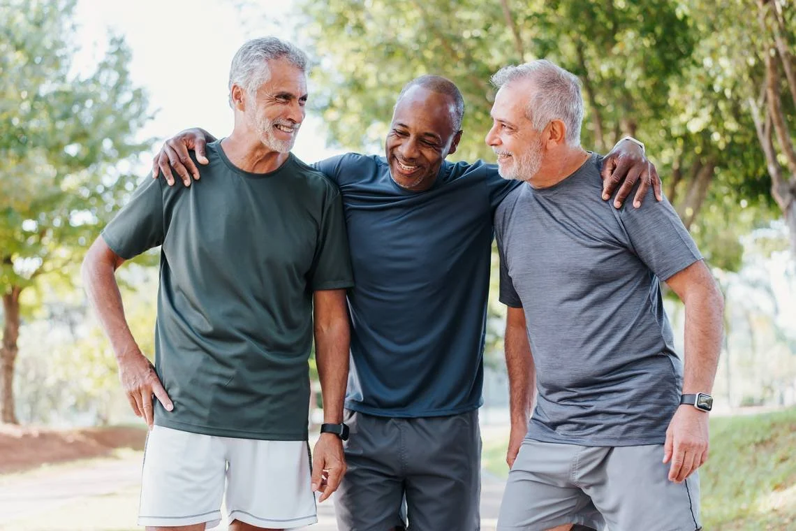 Older men receiving acupuncture treatment for Kidney health and vitality in Calgary