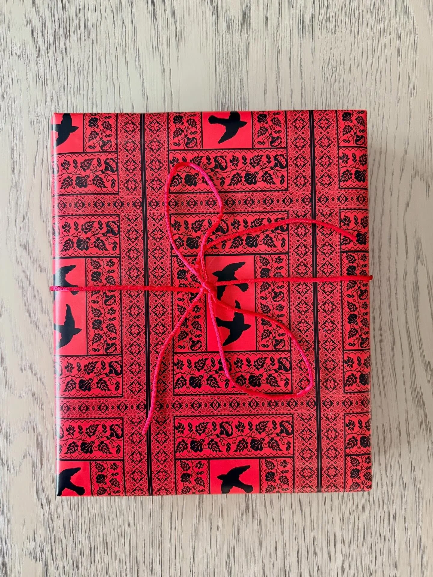 Sometimes TikTok has great ideas! Created my own wrapping paper with Ukrainian Embroidery. Who&rsquo;s ready for some presents 🎁?! #ukrainianchristmas #ukrainianart #artonpaper #wrappingpaperdesign #christmasiscoming